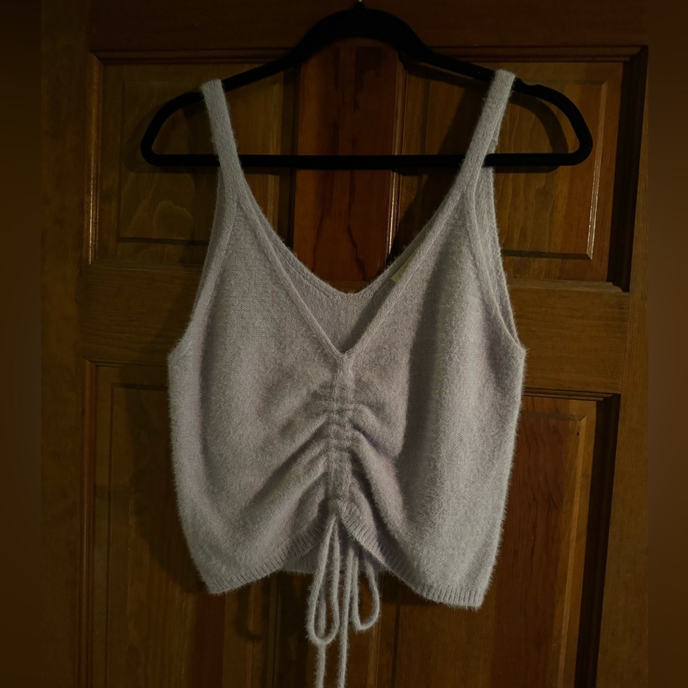 Hazel Moon lilac purple tank top with adjustable strings